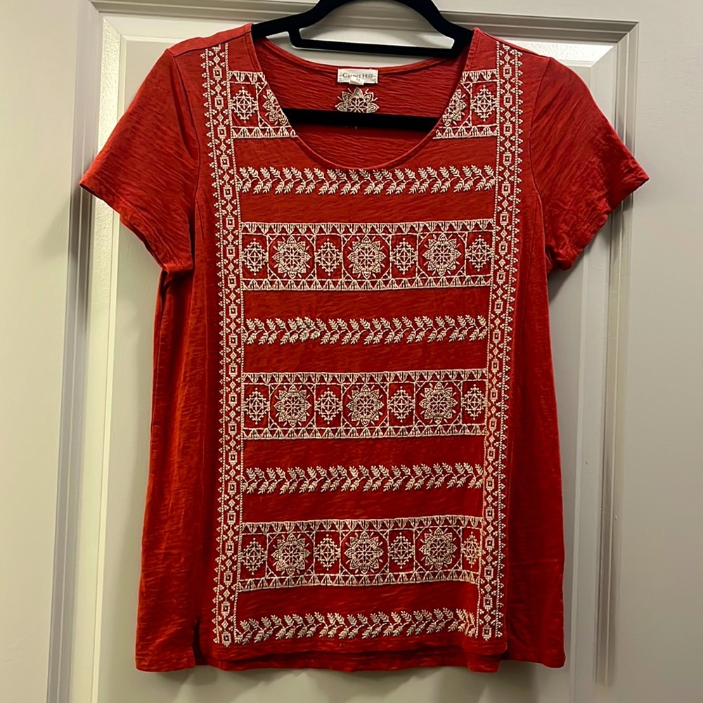 Garnet Hill Coral Top